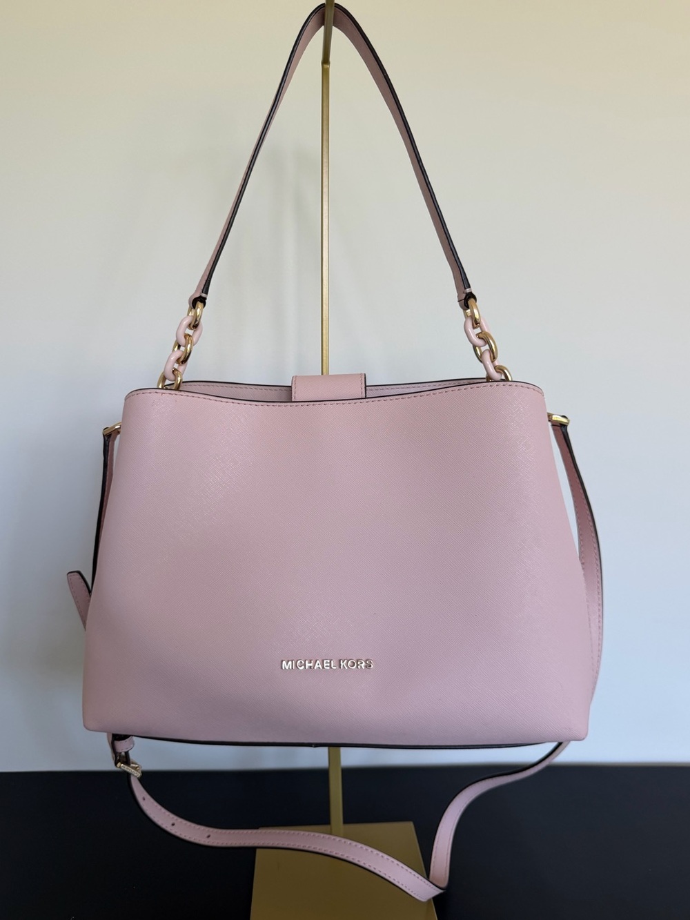 Michael Kors Jet Set East West Shoulder Crossbody Satchel Pink